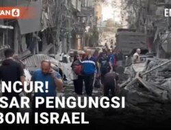 Israel Menghancurkan Pasar Pengungsi di Gaza secara Video