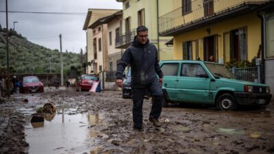 Badai Ciaran Melanda dan Menyebabkan Kerusakan di Wilayah Montemurlo Italia