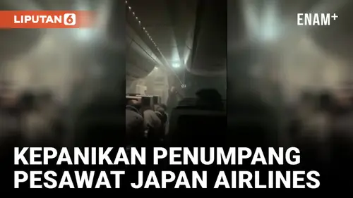 Video Mencekam: Reaksi Panik Penumpang saat Pesawat Japan Airlines Terbakar Terekam