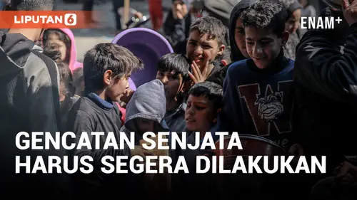 VIDEO: Joe Biden Berharap Gencatan Senjata Segera Terjadi, Sementara Ratusan Warga Gaza Menunggu Bantuan Makanan