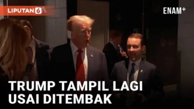 Video: Trump Muncul untuk Pertama Kalinya Setelah Insiden Penembakan