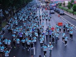 Riau Bhayangkara Run 2024: Jalan Sudirman Pekanbaru Dipenuhi Oleh 10 Ribu Peserta, Seperti Lautan Manusia