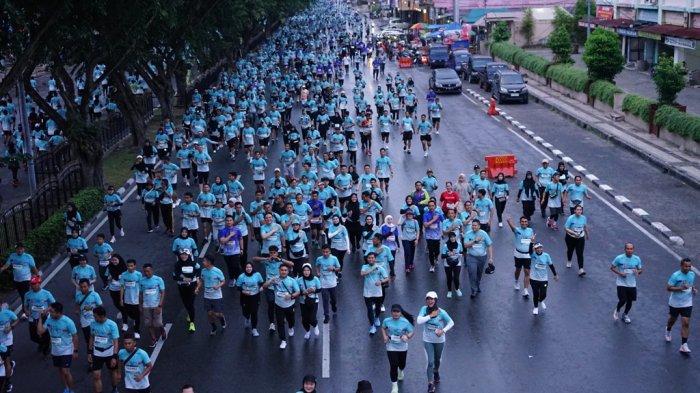 Riau Bhayangkara Run 2024: Jalan Sudirman Pekanbaru Dipenuhi Oleh 10 Ribu Peserta, Seperti Lautan Manusia