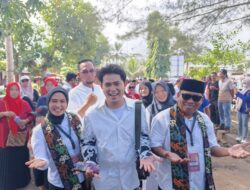 Cakra Khan Mendampingi Pasangan Citra-Ino menuju KPU Pangandaran