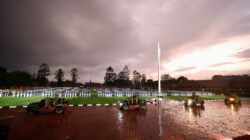 If the Soldiers Get Wet, the Leaders Must Get Wet Too: Prabowo Subianto Leads Cabinet Generals in March Through the Rain