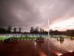 If the Soldiers Get Wet, the Leaders Must Get Wet Too: Prabowo Subianto Leads Cabinet Generals in March Through the Rain