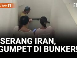 Warga Israel Bersembunyi di Bunker saat Serangan Iran