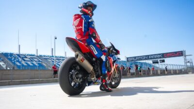 Tes Keamanan Rider Honda WSBK di Balaton Park