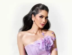 Pesona Melliza Xaviera: Gaun Elegan dan Senyum Lembut yang Memikat