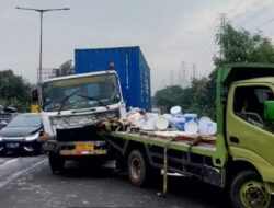 Tabrakan Truk Cat: Sopir Truk Mengantuk di Tol Pluit Jakarta Utara